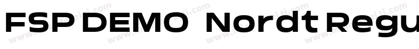 FSP DEMO   Nordt Regular Regular字体转换